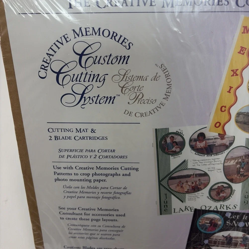 2 Creative Memories Collection Custom Cutting System Patterns Ovals Circles New